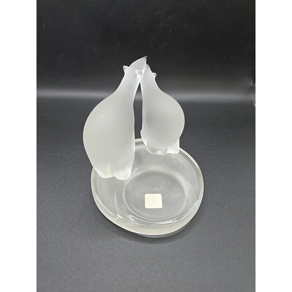 PartyLite Frosted Polar Bears Votive Candle Holder 4" - Picture 4 of 7
